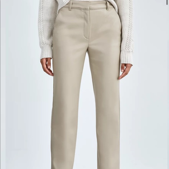 Aritzia Babaton Command leather Pant in Light Taupe - Picture 2 of 5